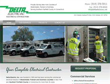 Tablet Screenshot of deltaelectricinc.net